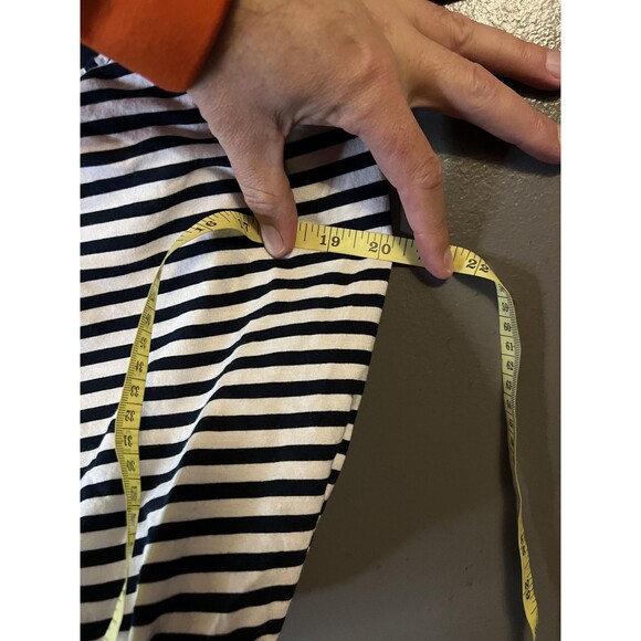 Old Navy Hobo Bag Womens One Size Navy White Stripe Knot Shoulder Slouchy Tote - Picture 3 of 8